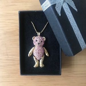 Cute teddy bear necklace